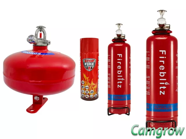 Fireblitz Extinguisher 1 & 2 Kg & Dry Powder Automatic 2 Kg & Reinold Max 500ml