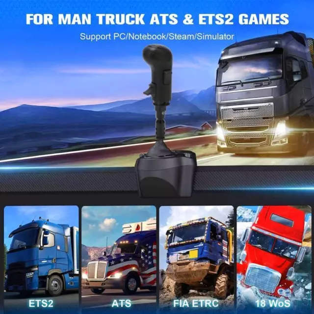 TRUCK SIMULATOR SHIFTER with M8 M10 M12 Adapters for Logitech