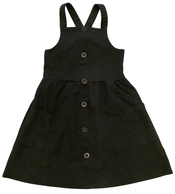 Asda black pinafore dress best sale