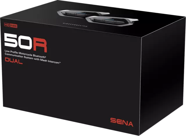 Sena 50R Hd Bluetooth Comm System With Mesh Intercom Dual | 50R-02D