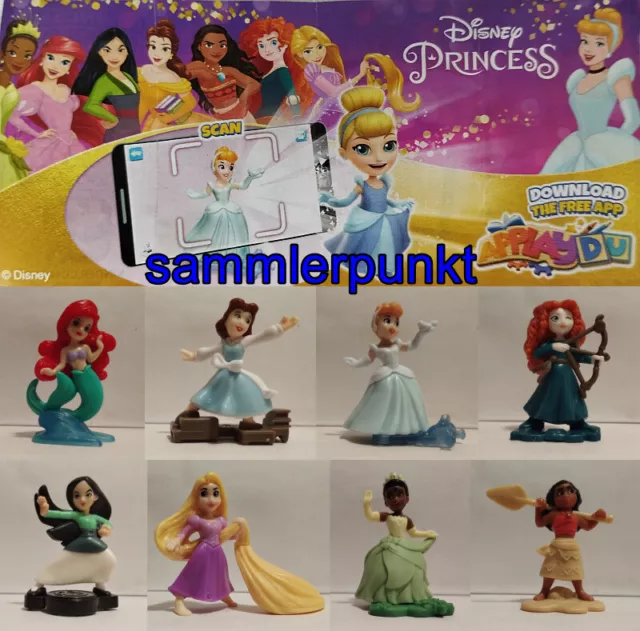 Komplettsatz DISNEY-PRINCESS 3 + allen 8 BPZ / Ferrero-Deutschland