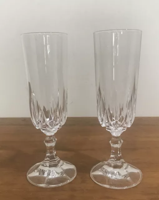 2 RCR Royal Crystal Rock *Ambassador* Italian  Champagne Glasses Flutes - 190ml