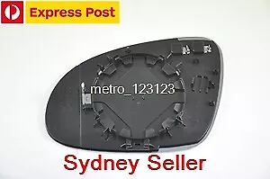 Right Driver Side Vw Golf Mk5 2004-2008 Mirror Glass With Heated Back Plate 2
