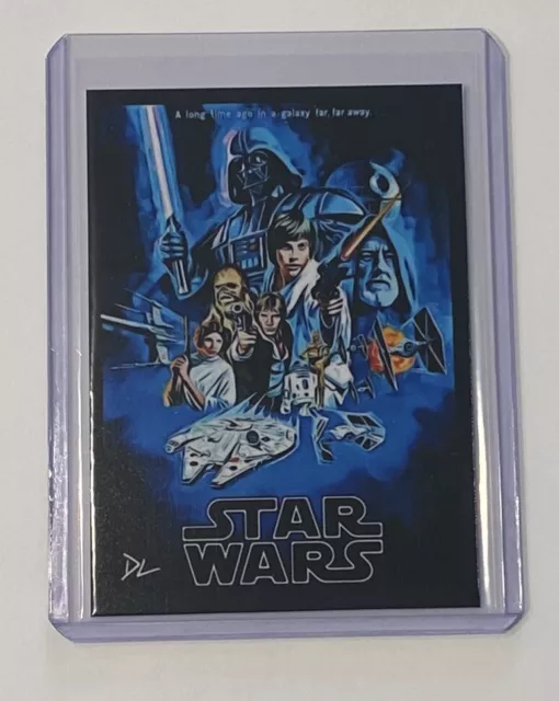 Star Wars A New Hope Limited Edition Artist Signed Movie Poster Card 3/10