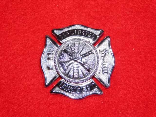 Vintage Obsolete Fireman Firemen Badge Darlington Fire Dept