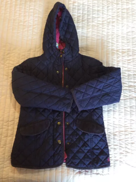 Joules Girls Navy Quilted Jacket