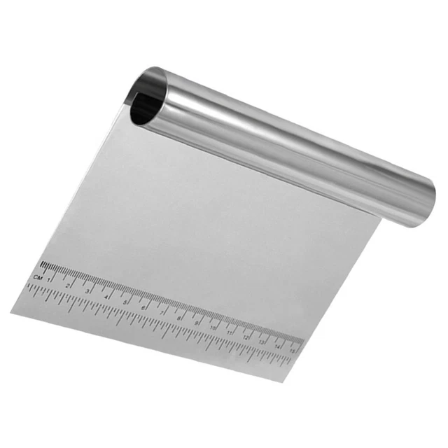 Raschietto Per Pasta 2-in-1 - In Acciaio Inox E Plastica, Per Pasticceria E Pizza, 6 Pollici - Foto 12