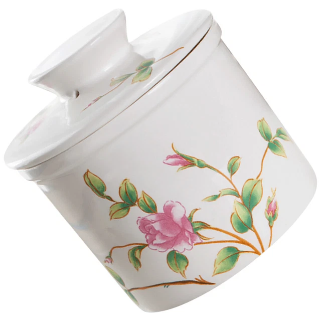 Melun Opal Pot De Fleurs Avec Motif Franz Bleu Crème Vase Pichet Pot De
