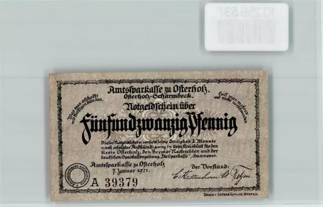 10256537 - 2860 Osterholz-Scharmbeck Notgeld 25 Pfennig