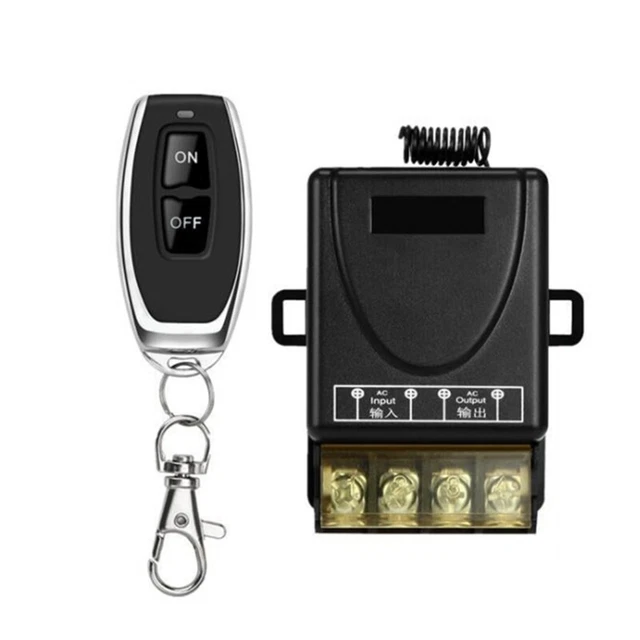 2X(433MHz 220V Water Pump Remote Control Switch 1Ch 30A Receiver Module ON/OFF W