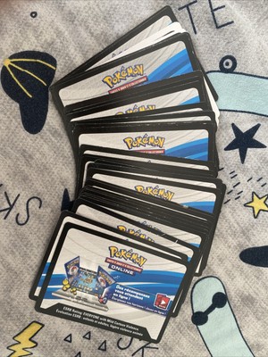 Lot de 10 Cartes codes online pour jouer à Pokemon en ligne TCG OnLine Code