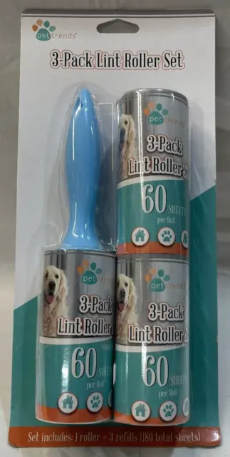 Lint Roller Set  Sheets Pet Dog Cat Hair Removal Brush Remover