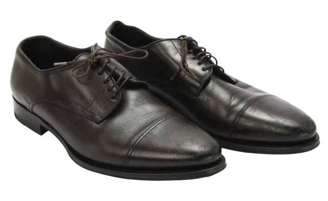 Mocassin Homme En Cuir Noir/marron - Pointure 38 EU, Sans Lacet, Confortable - Neuf Avec Boîte
