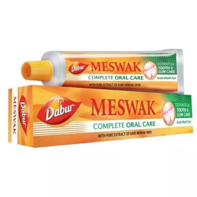 3 PAQUETES X Dabur Meswak Pasta de dientes 100 ml | 100% a base de hierbas... 3