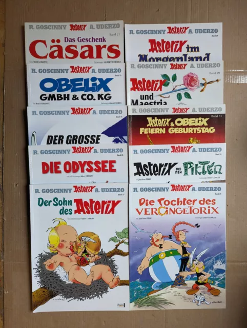 Asterix Obelix Comic Sammlung 10 Stück Z1 Alben sehr gut Neuausgaben