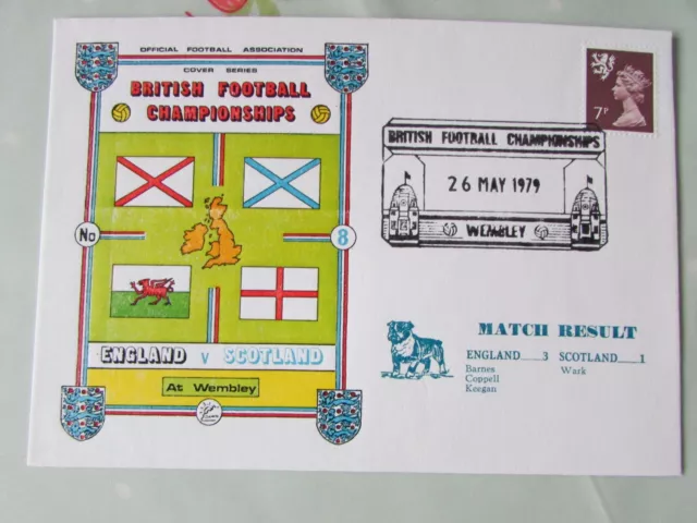 ENGLAND V SCOTLAND 1979 British Championships Wembley FOOTBALL First Day Cover