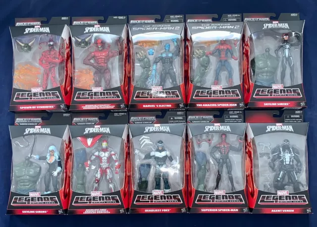 Marvel Legends Amazing Spider-Man 2 Series Green Goblin BAF Set of 10 Figures
