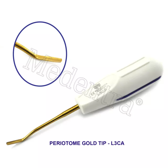 Dental L3CA Periotome Implant PDL Cutting Luxating Root Curved Elevators 3mm Lab