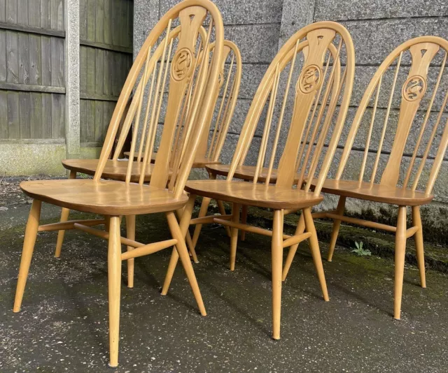 Good Modern Ercol Swan Quaker Dining Chair,  Clean Condition Choice Of 6