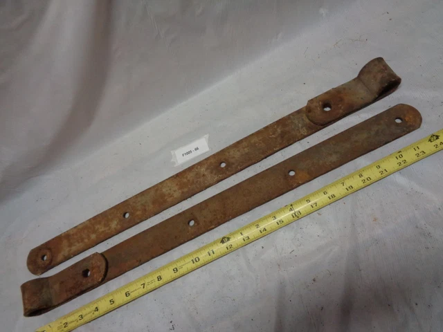 PAIR 24" Barn Door Strap Hinges 24" Long x 1-3/4 Wide x 1/4" Thick (F1005-66)