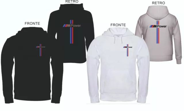 FELPA con cappuccio BMW PERSONALIZZATA UOMO-DONNA-BAMBINO