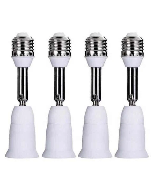 4 Pack E26/E27 Light Socket Extender 4.5 Inch Light Socket Position Extension...