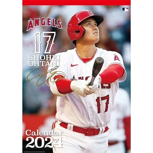 WALL CALENDAR 2024 Japan Shohei Otani Ohtani Angels Baseball Ensky B2