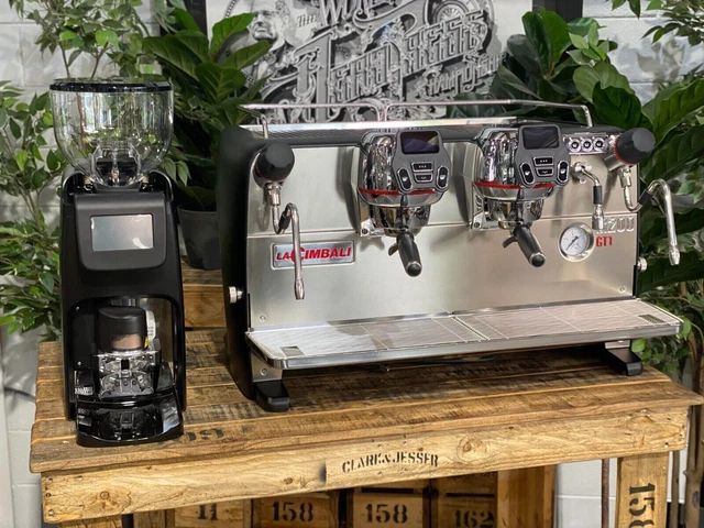 La Cimbali M200 Gti 2 Gruppo & Elective Nuova Macchina Caffe' Espresso Nero...