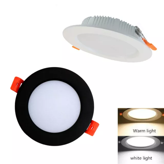 UK Ultra Slim Recessed LED Flat Panel Ceiling Spot Lights Downlights Spotlights