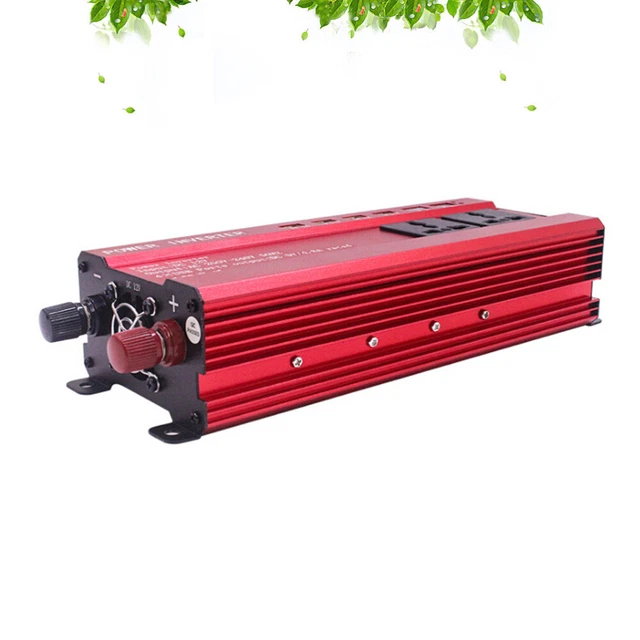 Potente inverter di potenza auto 2000 W 12 V DC a 220 V CA convertitore alimentazione auto