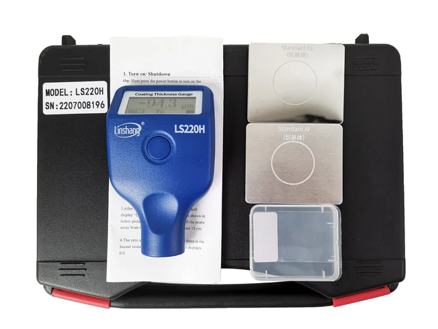 COATING THICKNESS TESTER Dry Film Coating Thickness Gauge Fe/NFE 0