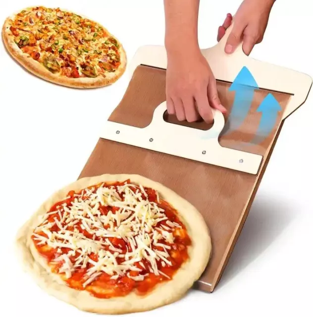 Pala per Pizza Scorrevole 30 Cm Con Tappetino | Pala Barella per Pizza Peel Pren