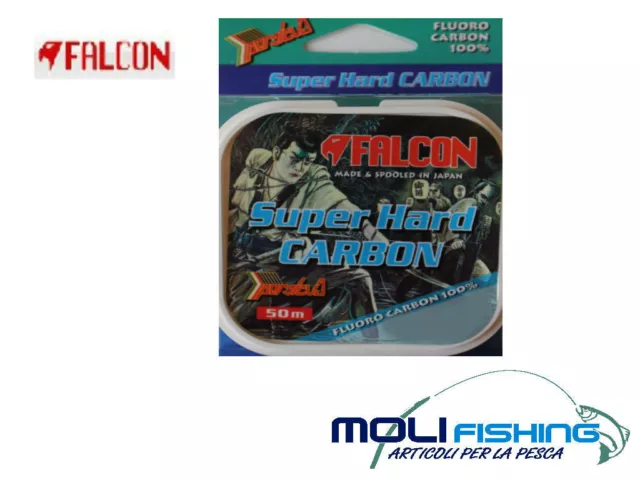 Nylon Fluorocarbon Falcon Super Hard Carbon-Pesca Traina-Bolognese-Surfcasting