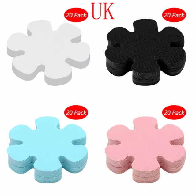 20 Flower Safety Treads Non-Slip Applique Sticker Mat Bath Strips Tub&Shower 4"