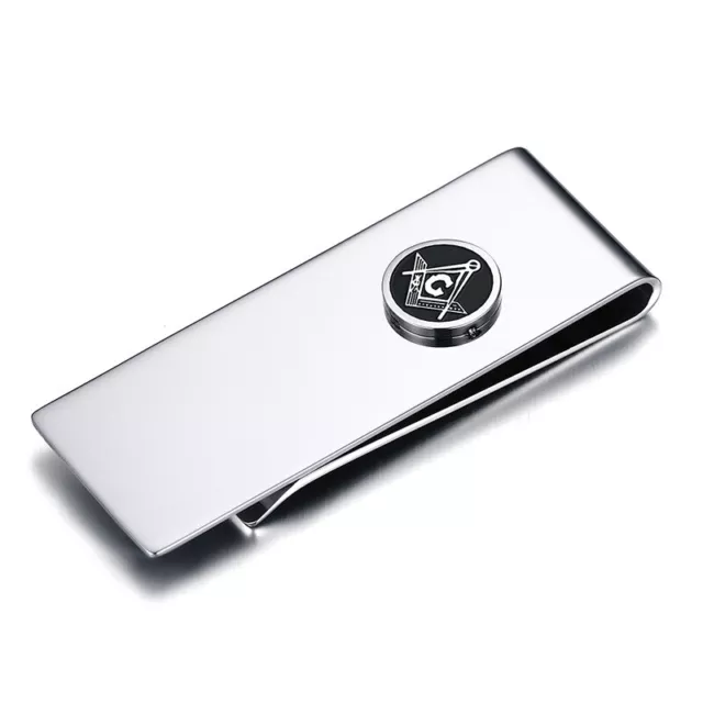 Geldklammer Edelstahl Money Clip Geldclip Hochglanz Silberfarben