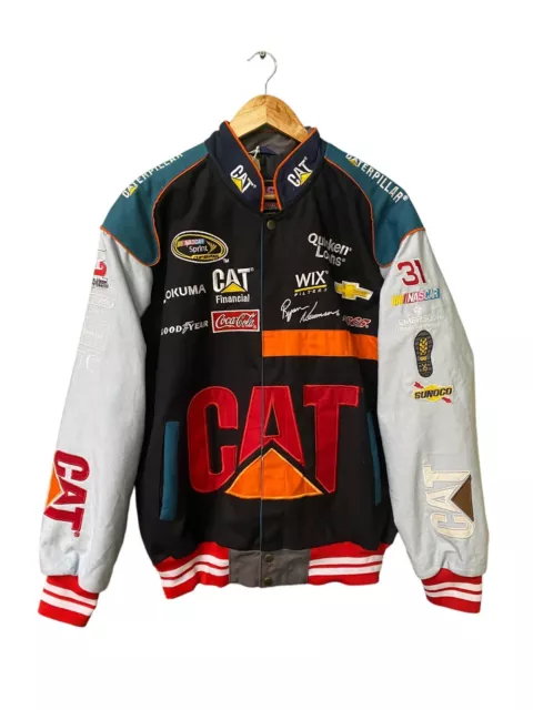 Giacca Nascar Racing GATTO Bruco Ricamato Taglia Large