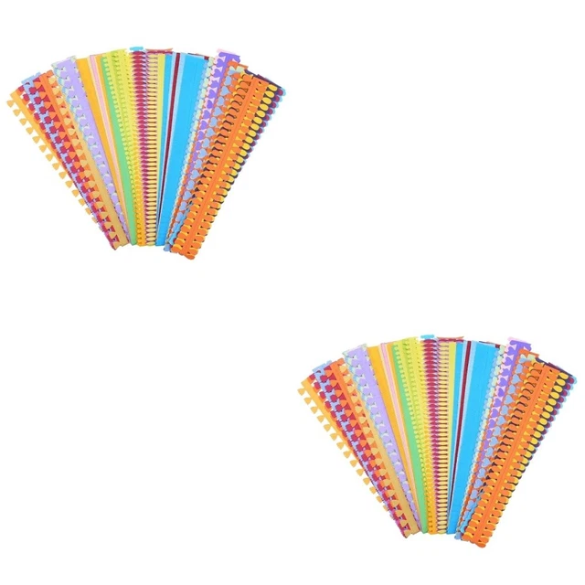 120 piezas de papel Quilling hágalo usted mismo tiras artificiales papel de pluma de colores para