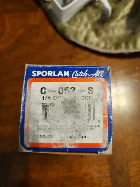 NEW Old Stock Sporlan Catch All C-052-S - 1/4 ODF Solder Filter Dryer