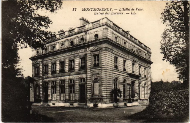 CPA Montmorency Hotel de Ville entree des Bureaux (1317307)