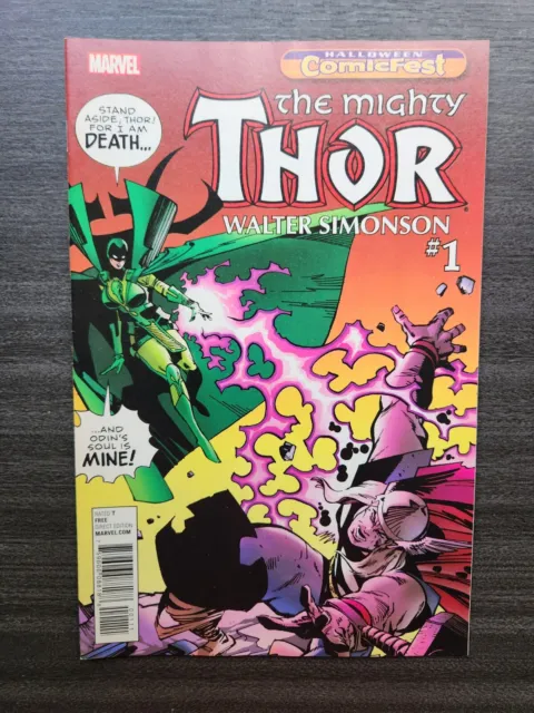 The Mighty Thor #1 Comic Book December 2017 Marvel Comics Halloween Comic Fest