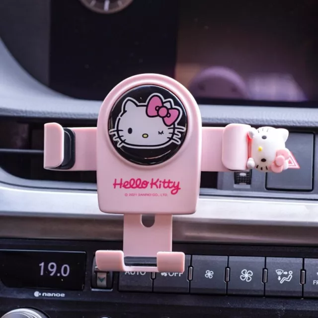 HOT Kawaii Sanrio Hello Kitty Cute Multifunctional Car Air Outlet Car Phone Hold