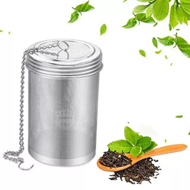 Infuseur thé, infuseur à thé Inox avec couvercle et cuillère à thé, poignée  pliable : : Cuisine et Maison