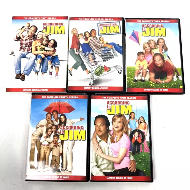 According To Jim Complete Seasons Series 1-5 1 2 3 4 5 DVD Jim Belushi VERY RARE