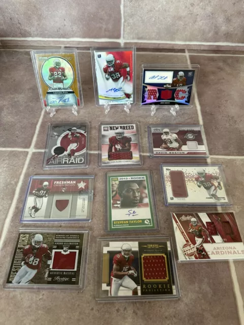 Football AUTOGRAPH Cards Rare Auto SSP Huge Lot RC Relic Dealer Resale CARDINALS