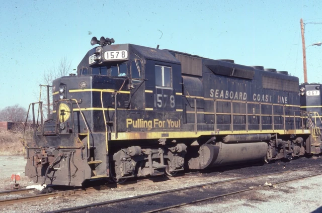 ORIGINAL 1981 RAILROAD SLIDE SCL SEABOARD COAST LINE 1578 North Carolina CSX