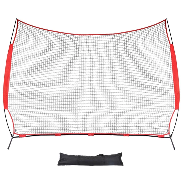 Collapsible Barricade Backstop Net 12x9 ft Net for Lacrosse Baseball...