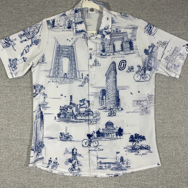 Ostroy Mens Size Small Made In Italy Brooklyn New York Cycling Tour Shirt Ostroy Mens Size Small Made In Italy Brooklyn New York Cycling Tour Shirt