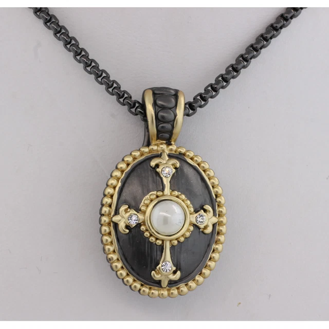 Vittoriano Vintage-Look Ornamento Bellezza Collana Grande Ciondolo Moda