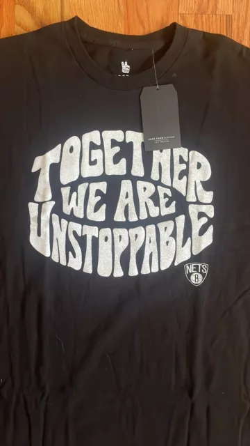 Junk Food X Brooklyn nets “ Together We Are Unstoppable “ T-shirt Sz L NWT 2