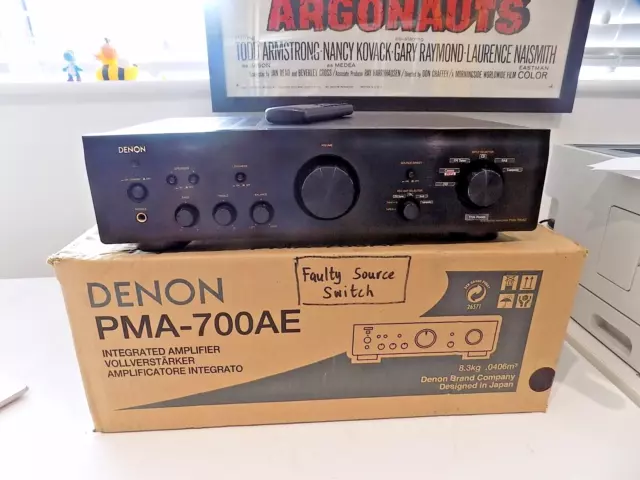 Denon PMA-700AE Integrated Amplifier Amp in Box with Remote Sold as SPARES